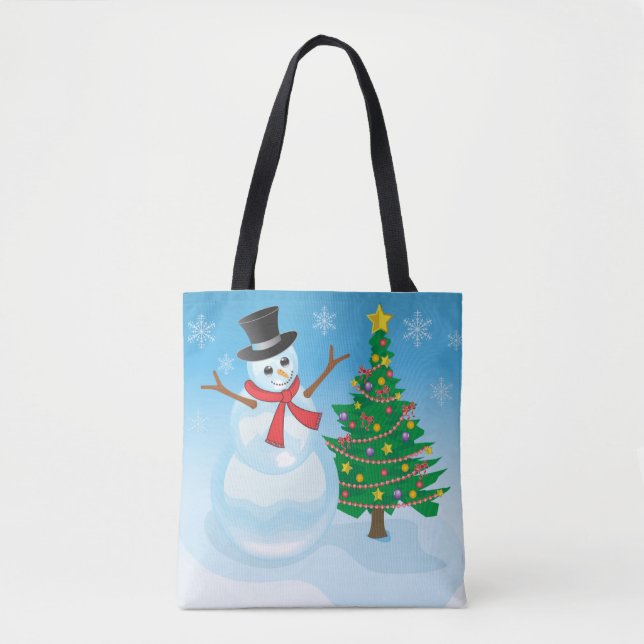 Niedlich Snowman Tasche (Vorderseite)