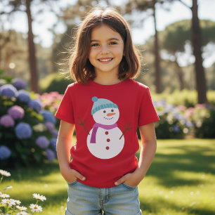 Niedlich Snowman Weihnachten T-Shirt