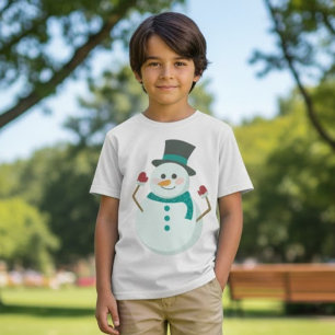Niedlich Snowman Weihnachten T-Shirt