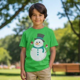 Niedlich Snowman Weihnachten T-Shirt