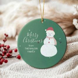 Niedlich Snowman | Whimsisches Weihnachtsdesign Geschenkanhänger