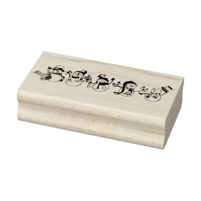 Niedlich Snowmen Gummistempel (Stempel)