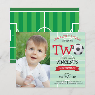 Niedlich Soccer Ribbon Budget Foto 2. Geburtstag