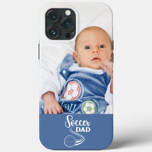 Niedlich Soccer Vater Vater's Day New Daddy Baby F Case-Mate iPhone Hülle (Rückseite)