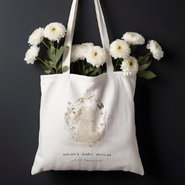 Niedlich Soft Baby Mum Bunny Floral Wreath Baby Du Tragetasche