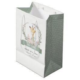 Niedlich Soft Safari Giraffe Blumengarnitur Kinder Mittlere Geschenktüte