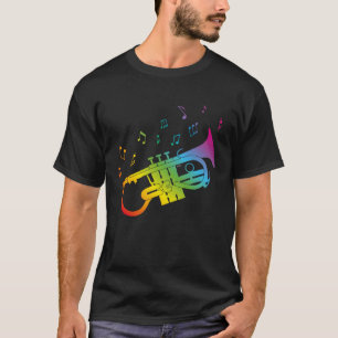 Niedlich Soprano Cornet Spieler Homosexuelle Musik T-Shirt