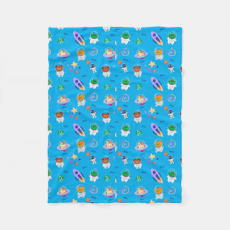 Niedlich-Space-Fleece-Blanket Fleecedecke