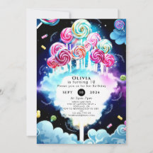 Niedlich Sparkling Candyland Geburtstag