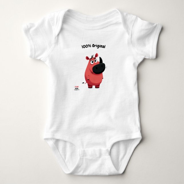 Niedlich & Spaß für Natur & Freude Liebhaber - Ros Baby Strampler (Vorderseite)