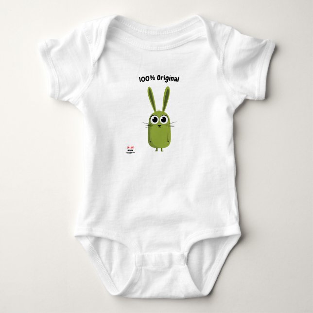 Niedlich & Spaß für Natur- und Joyfreunde - grünes Baby Strampler (Vorderseite)