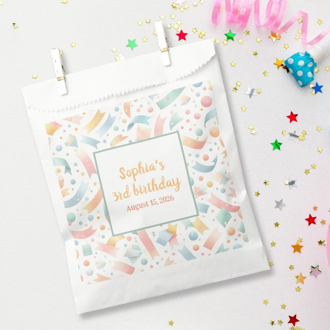 Niedlich Spaß Kinder Confetti Farbenfrohe Pastel G Geschenktütchen (Von Creator hochgeladen)