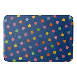 Niedlich Spaß Moderne blaue mehrfarbige Polka-Punk Badematte