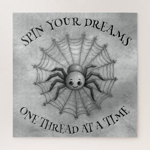 Niedlich Spider Inspiration Zitat Monogram auf gra