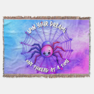 Niedlich Spider Inspiration Zitat Monogram auf lil Decke