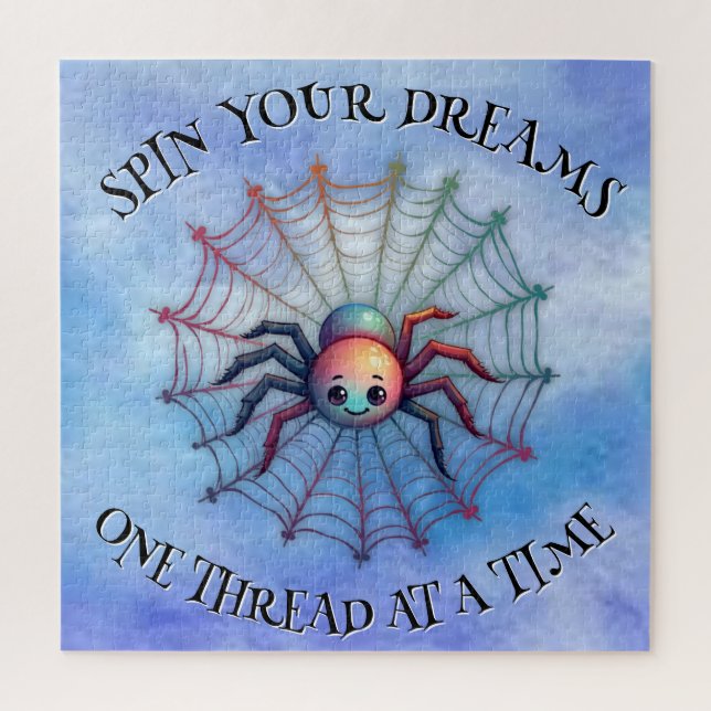 Niedlich Spider Inspiration Zitat Monogramm auf bl (Vertikal)