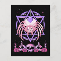 Niedlich Spider Satan Moon Pastel Goth Kawaii