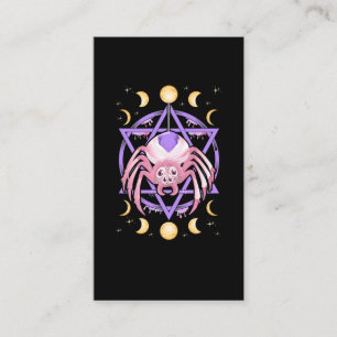 Niedlich Spider Satan Moon Pastel Goth Kawaii Visitenkarte