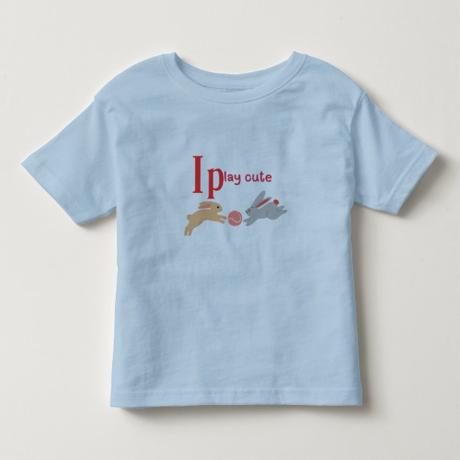 Niedlich spielen kleinkind t-shirt (Vorderseite)