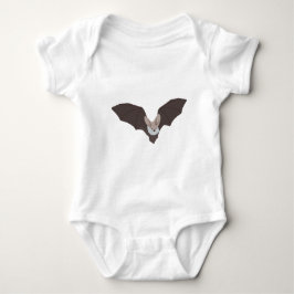 Niedlich Spooky Bat Illustration Baby Strampler