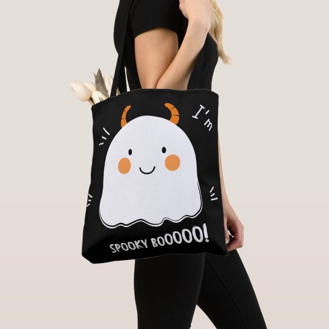 Niedlich Spooky Boo Demon Ghost Tasche (Von Nahem)