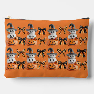 Niedlich Spooky Coquette Halloween Pumpkin Zubehörtasche