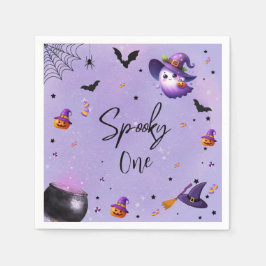 Niedlich Spooky Erstes Geburtstag Halloween-Party  Serviette