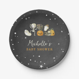 Niedlich Spooky Ghosts Halloween-Herbstdusche Pappteller