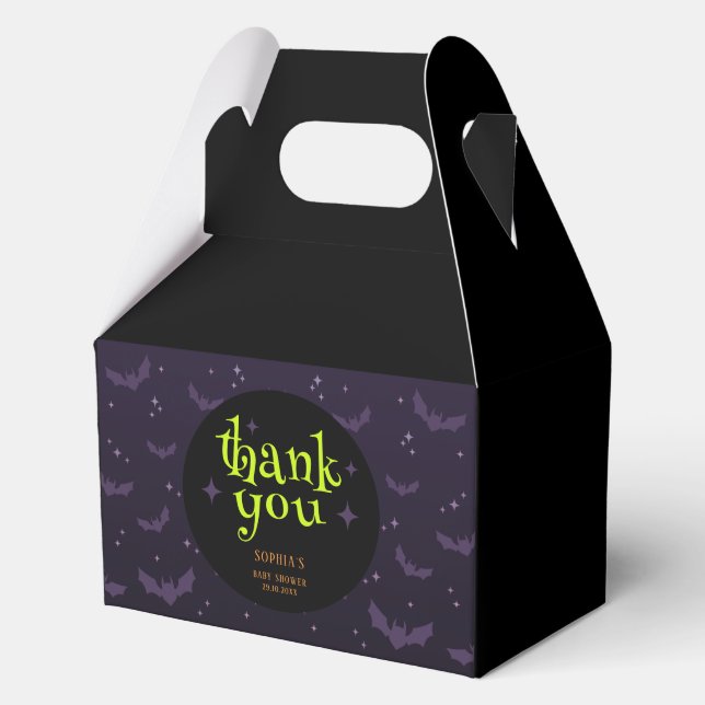 Niedlich Spooky Halloween Cauldron Babydusche Geschenkschachtel (Vorderseite)
