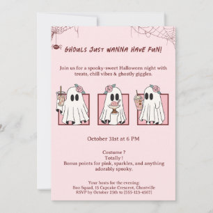Niedlich & Spooky Kawaii Halloween-Party Einladung