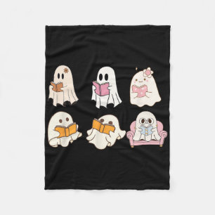 Niedlich Spooky Reading Book Halloween Fall Ghost Fleecedecke