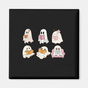 Niedlich Spooky Reading Book Halloween Fall Ghost  Magnet