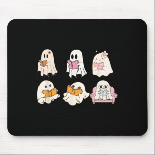Niedlich Spooky Reading Book Halloween Fall Ghost Mousepad