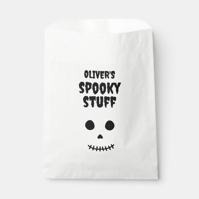 Niedlich Spooky Stuff Kids Halloween Skull Geschenktütchen (Vorderseite)