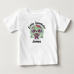 Niedlich, Spooky Zombie, Individuelle Name, Hallow Baby T-shirt