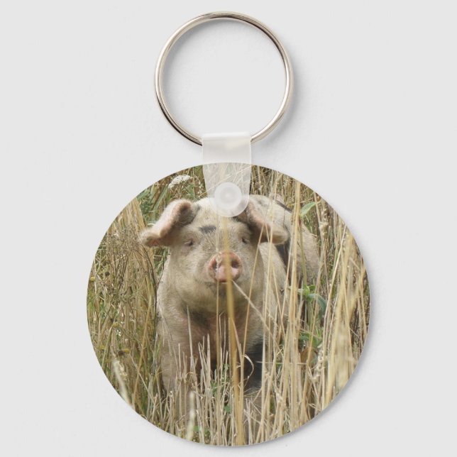 Niedlich Spotty Pig Schlüsselanhänger (Vorderseite)
