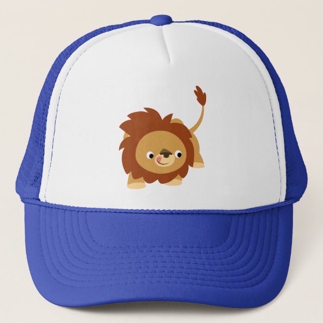 Niedlich Spright Cartoon Lion Hat Truckerkappe (Vorderseite)