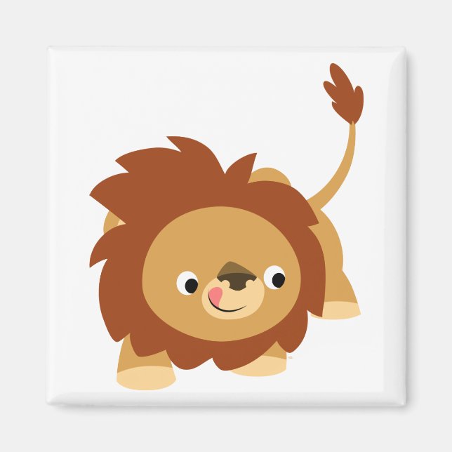 Niedlich Spright Cartoon Lion Magnet (Vorne)
