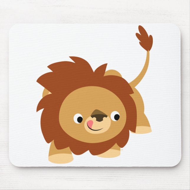 Niedlich Spright Cartoon Lion Mousepad (Vorne)