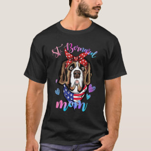 Niedlich St Bernard Dog Mama Mama Welppy Mother T-Shirt