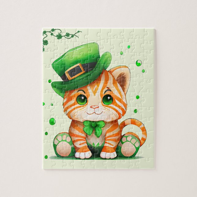 Niedlich St Patricks Day Cat (Vertikal)