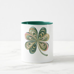Niedlich St Patricks Vierblättriges Kleeblatt Wate Tasse