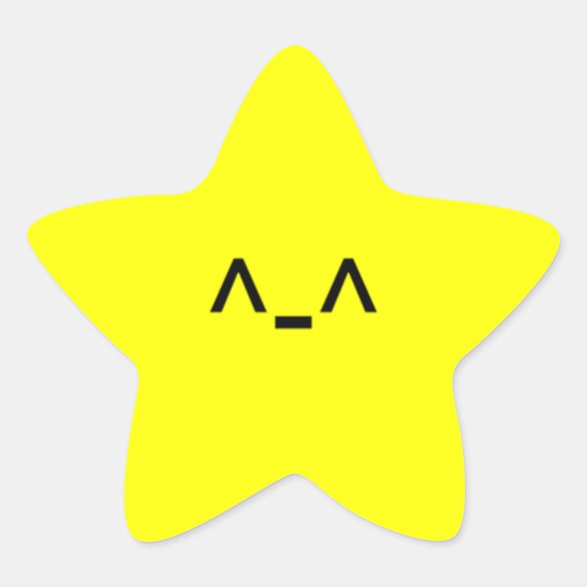 Niedlich-Star-Aufkleber Stern-Aufkleber (Vorderseite)