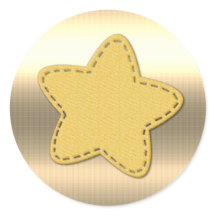 Niedlich Star Classic Round Aufkleber