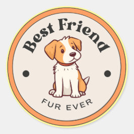 NIEDLICH! Stickers - Bester Freund Fur je - Welpe
