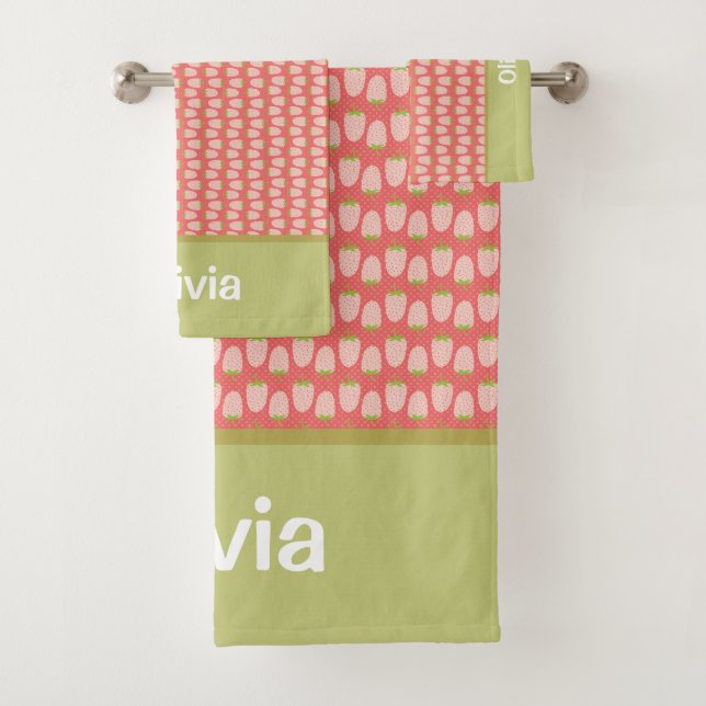Niedlich Strawberry Berry First Badhandtuch Set (Insitu)
