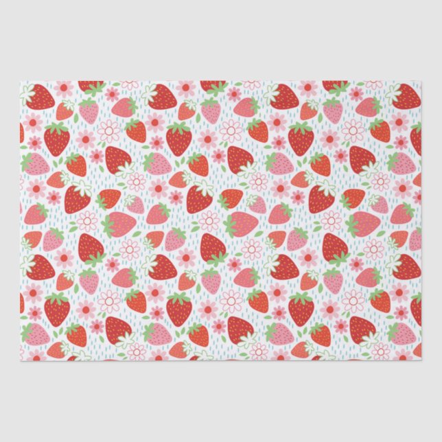 Niedlich Strawberry Berry Sweet Seidenpapier (Vorderseite)