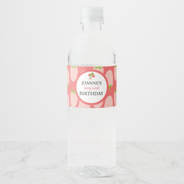 Niedlich Strawberry Birthday Berry First (Vorderseite)