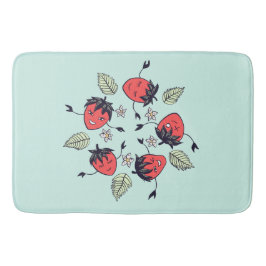 Niedlich Strawberry Kawaii Frucht Badematte