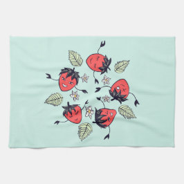Niedlich Strawberry Kawaii Frucht Geschirrtuch